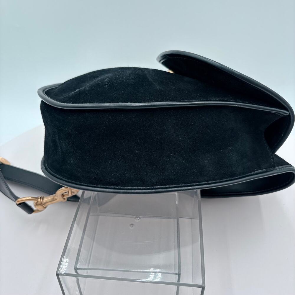Authenticated Gucci Horsebit Suede Sling Backpack | Italian Luxury Icon - Picture 9 of 9